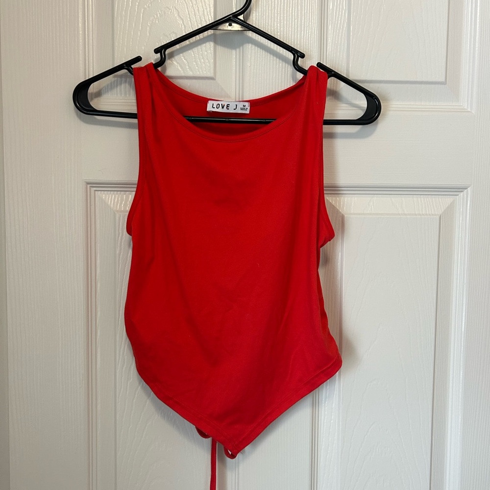 Love J Bold Red Bodysuit